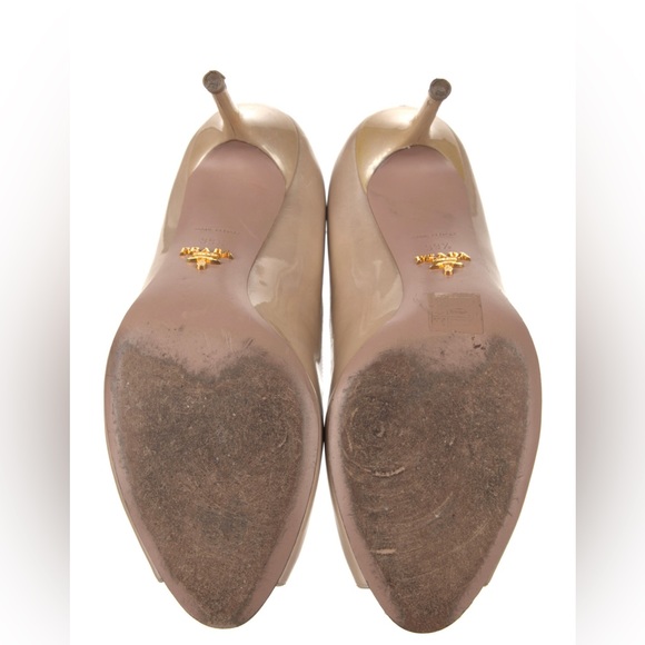 ❌ (stolen) AUTHENTIC PRADA Milano (Made in Italy) 39.5 Open toe heels Slip on - Picture 7 of 9